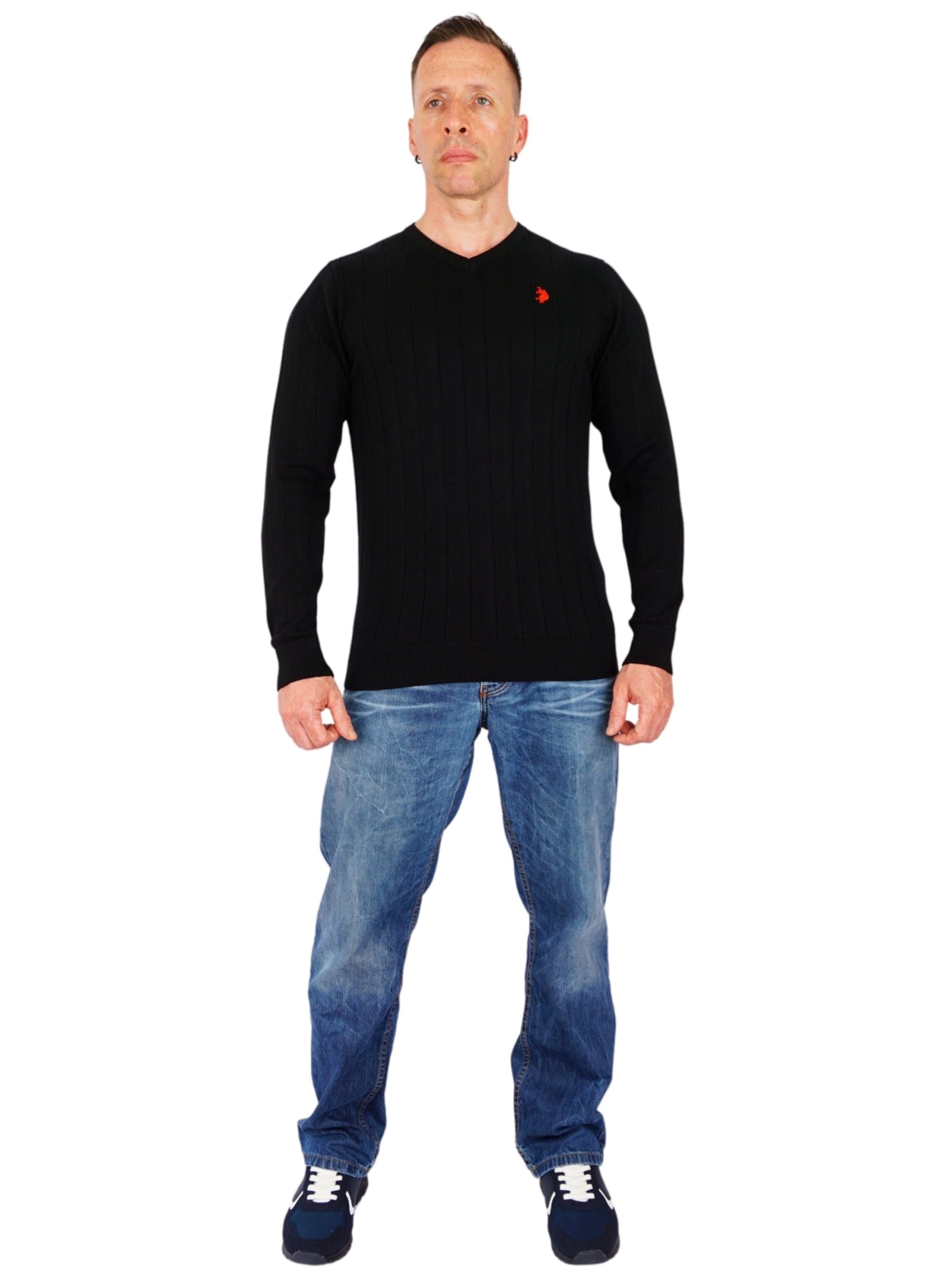 U.S. POLO ASSN. Pullover i sort