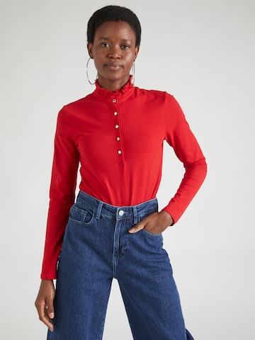 Lindex - Camisa 'Tilde' em vermelho: frente