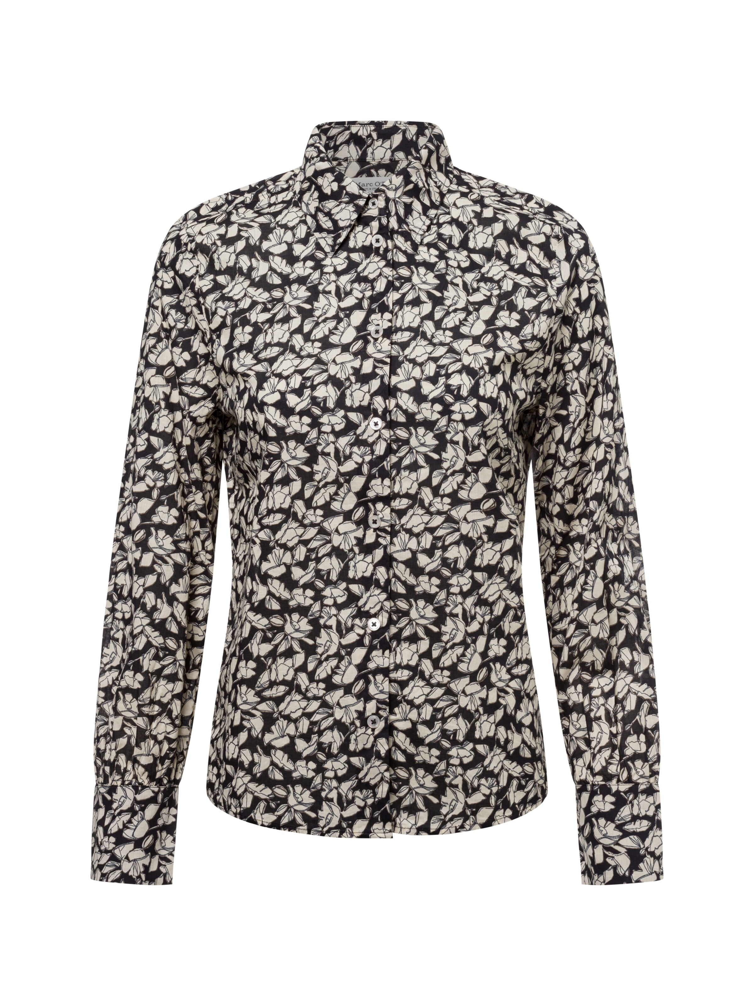 Marc O'Polo Bluse in Schwarz: Vorderseite