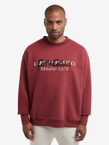 Carlo Colucci Sweatshirt De Tomas in Bordeaux ABOUT YOU