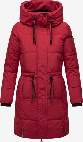 Manteau d’hiver 'Zuckertatze XIV' NAVAHOO en rouge : devant