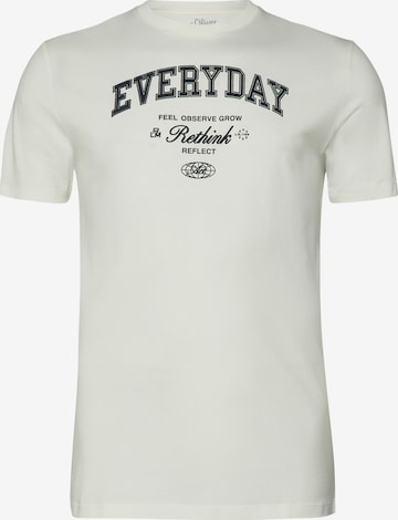 s.Oliver T-Shirt in Beige: Vorderseite