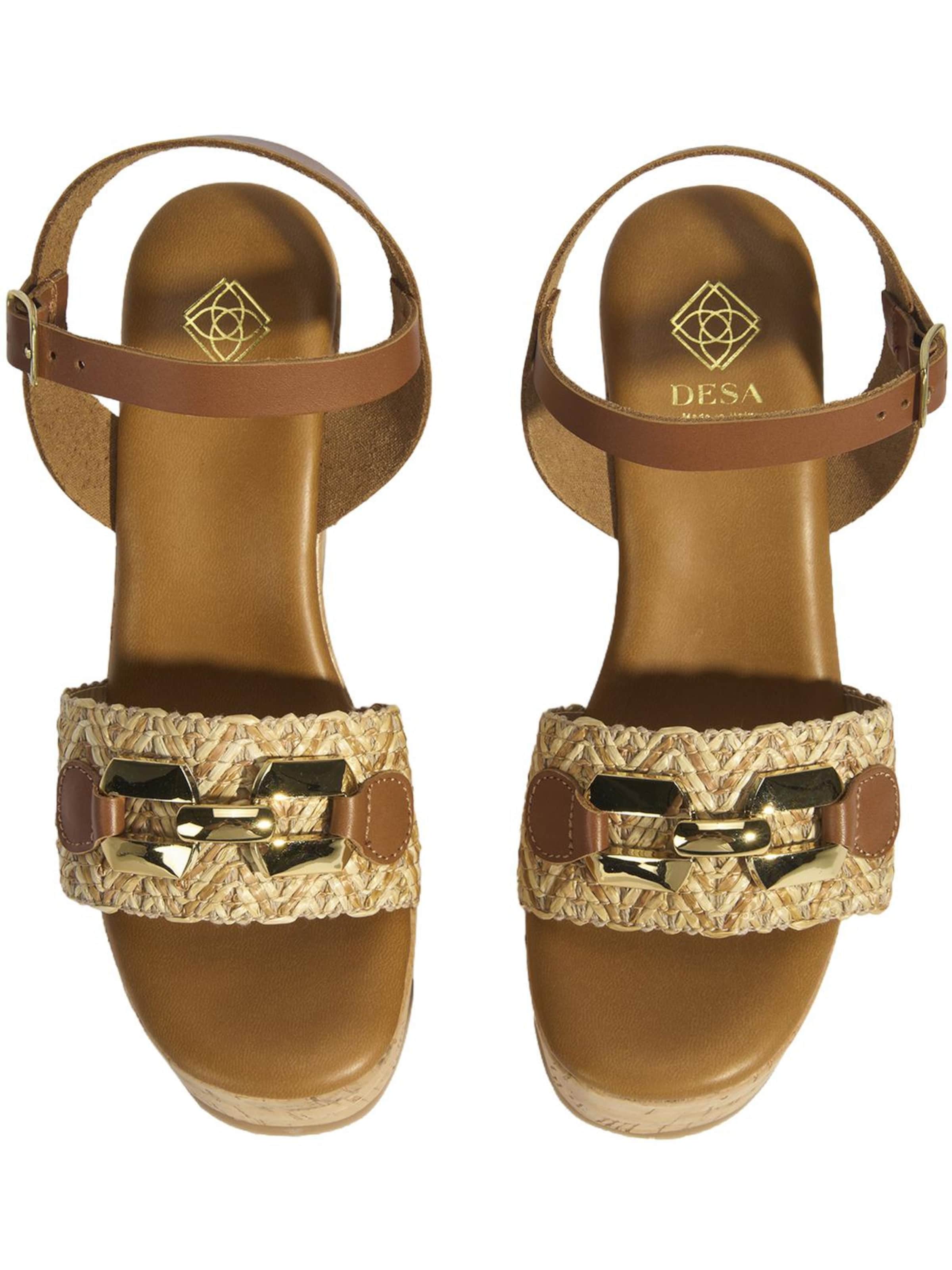 Desa Sandaal 'Keilsandalen' in Bruin