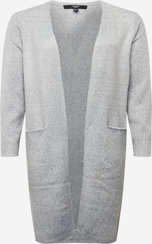 Vero Moda Curve Knit Cardigan 'Doffy' in Grey: front