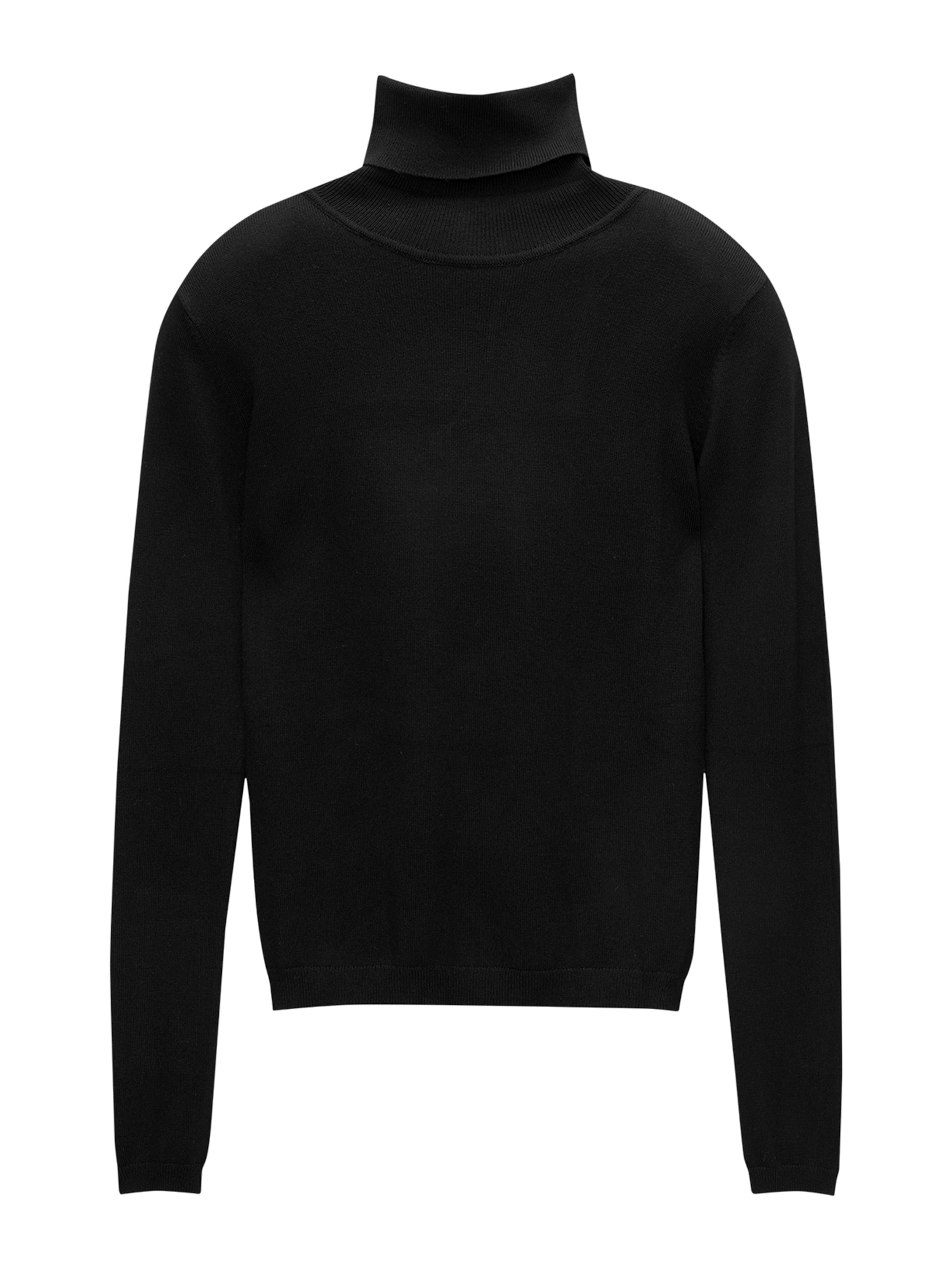 Pull&Bear Sweter w kolorze czarny: przód