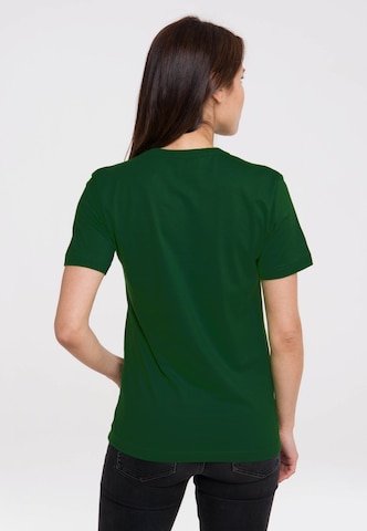 LOGOSHIRT Shirt 'Sesamstrasse - Krümelmonster | Baking Bread' in Green