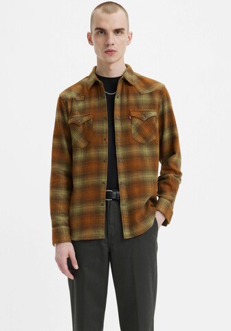 LEVI'S ® Regular fit Button Up Shirt in Brown: front