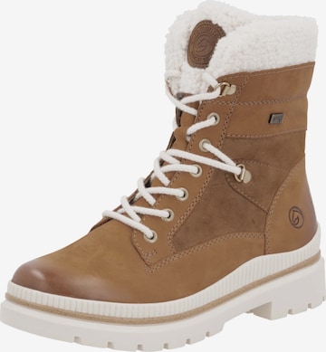Bottines à lacets REMONTE en marron : devant