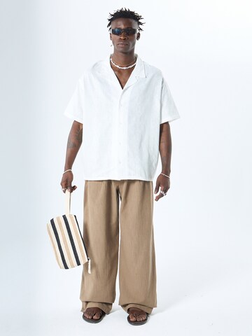 Comfort fit Camicia 'Taylor' di VAMOS CLO in beige