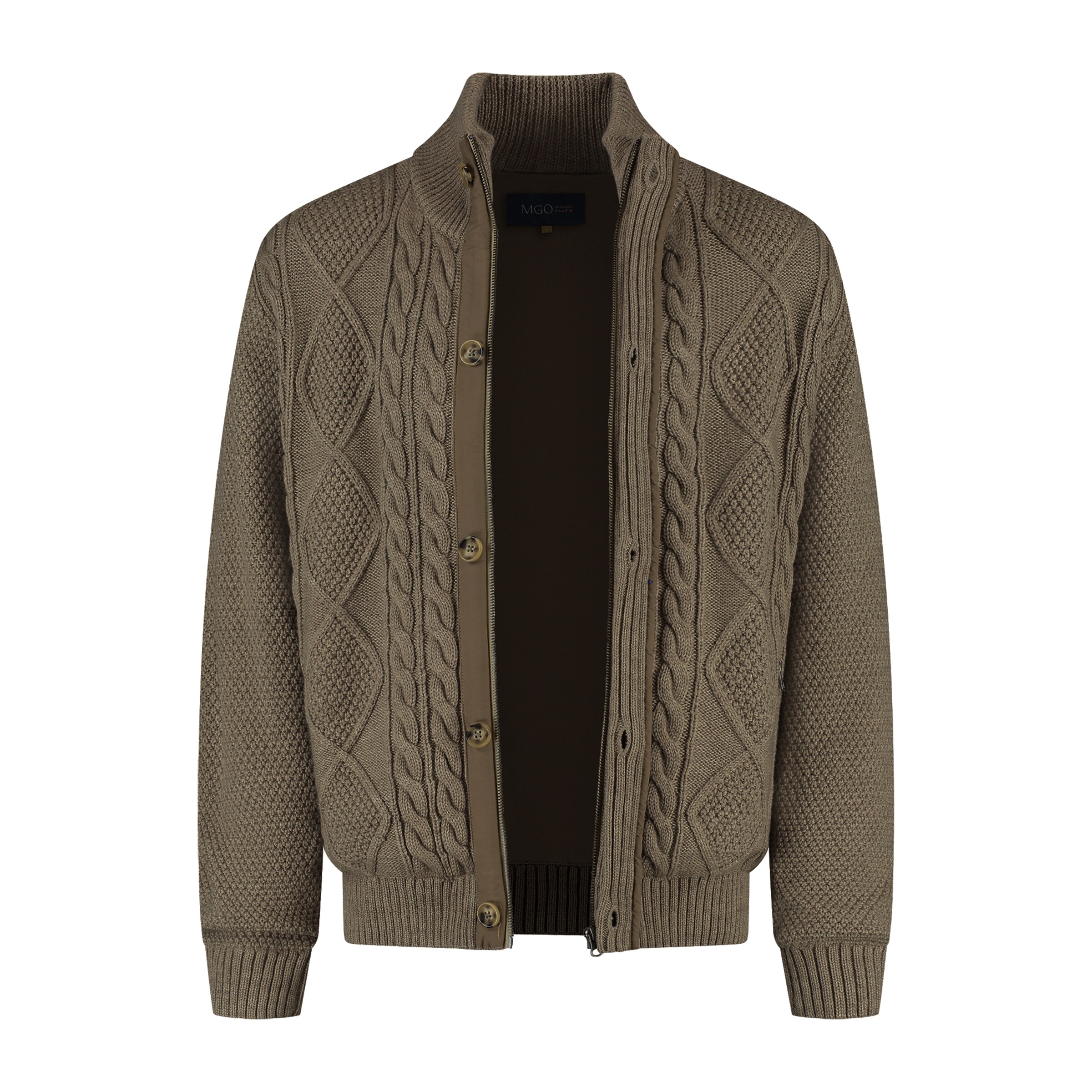 MGO Gebreid vest in Groen