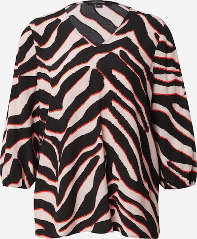 COMMA Bluse in pastellpink / rot / schwarz, Produktansicht