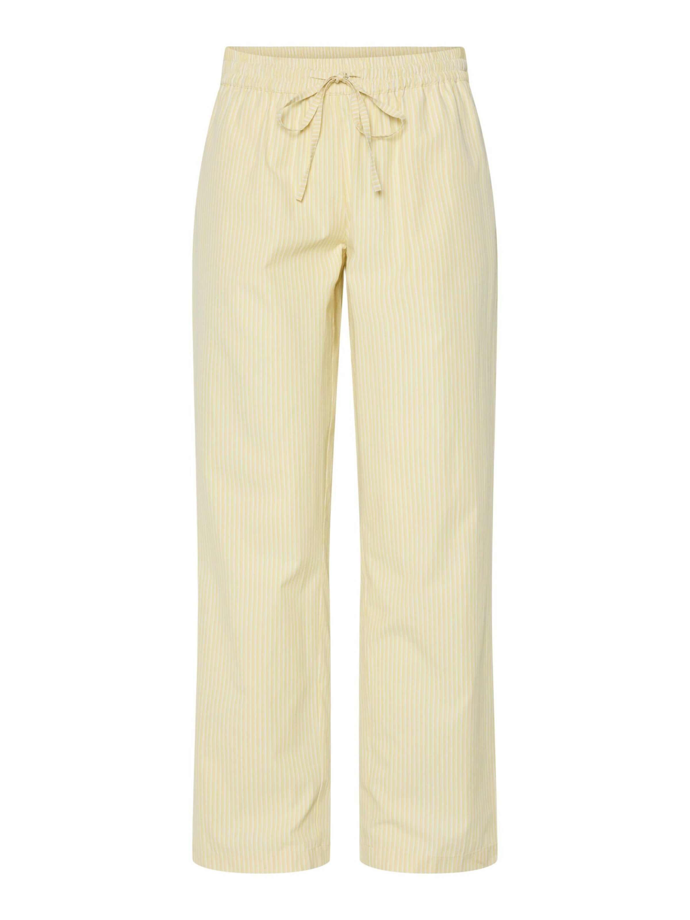 Pantaloni 'PCFemme' di PIECES in giallo: frontale
