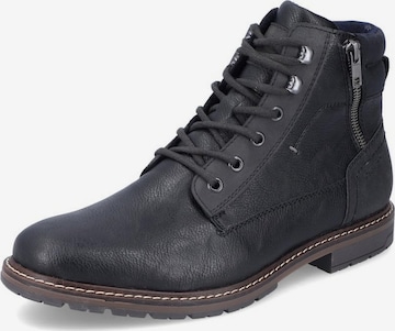 Boots stringati '13742' di Rieker in nero: frontale