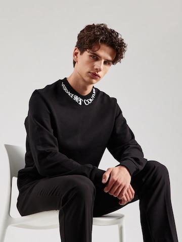 Versace Jeans Couture Суичър в черно: отпред
