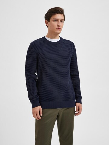 SELECTED HOMME Sweater 'Remy' in Blue: front