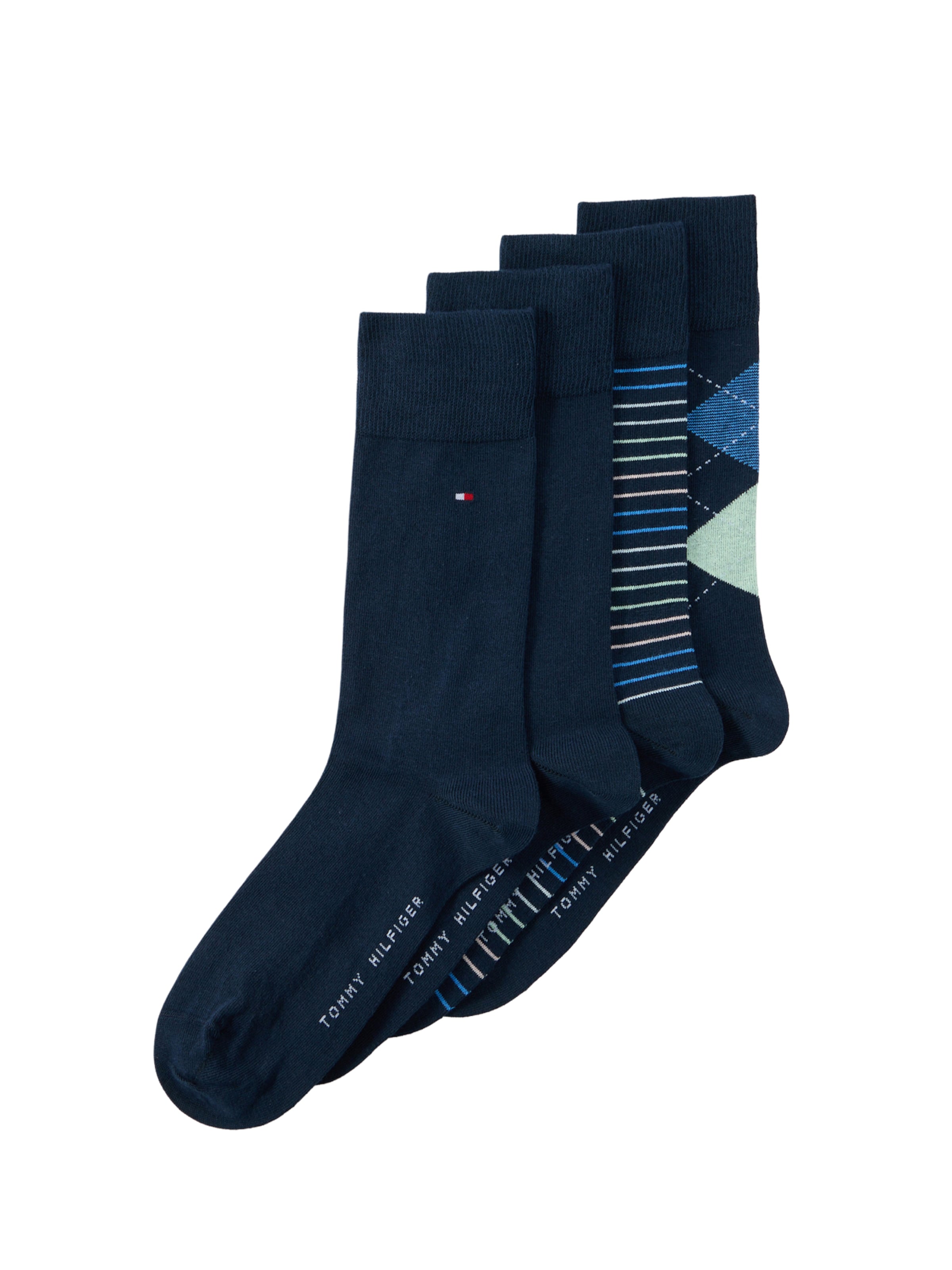 tengerészkék / királykék / greige / menta Tommy Hilfiger Underwear Zokni, Termék nézet