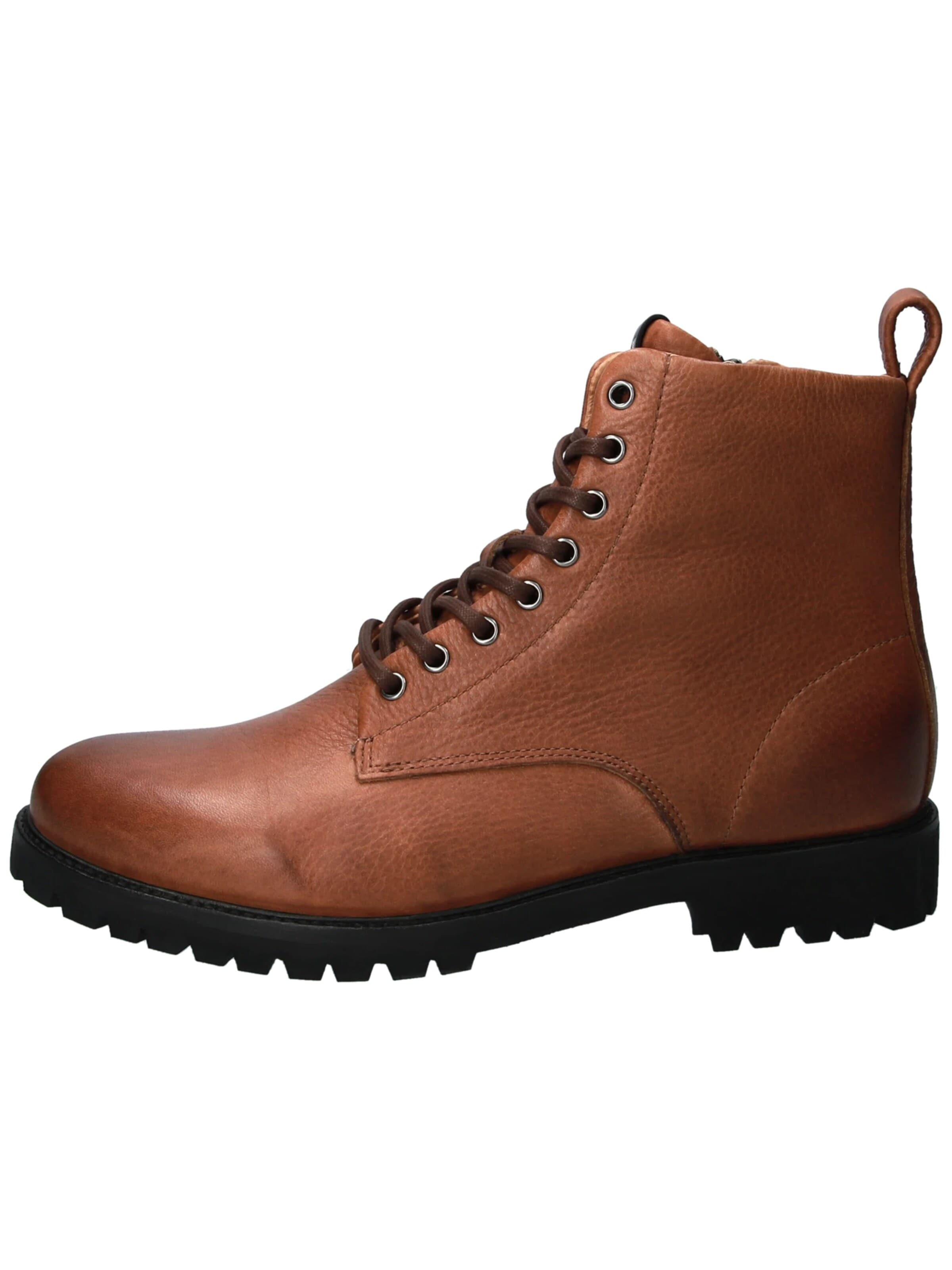 BLACKSTONE Boots med snörning 'JAXON' i brun