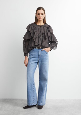 COMMA Wide leg Jeans in Blue: front