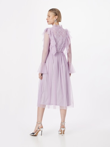 Frock and Frill Dress in Purple