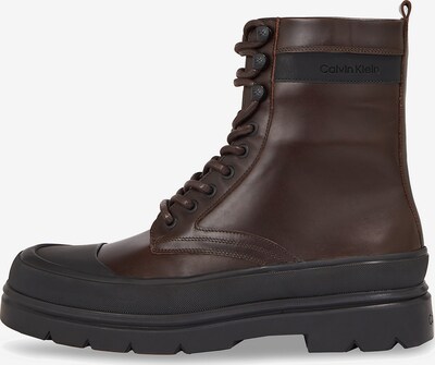 Calvin Klein Lace-Up Boots in Brown / Black, Item view