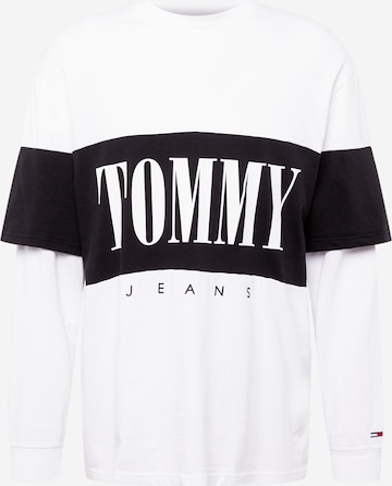 T-Shirt Tommy Jeans en blanc : devant