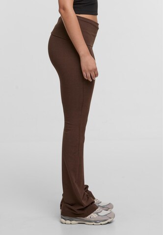 DEF Flared Broek in Bruin