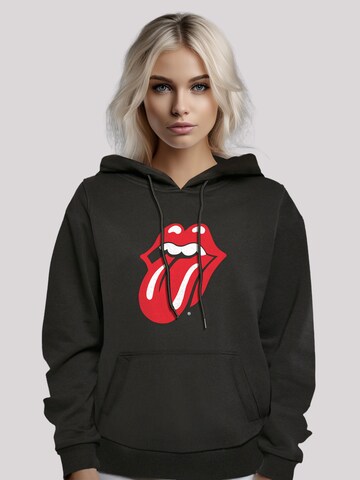 F4NT4STIC Sweatshirt 'The Rolling Stones Classic Zunge Rock Musik Band' in Black: front