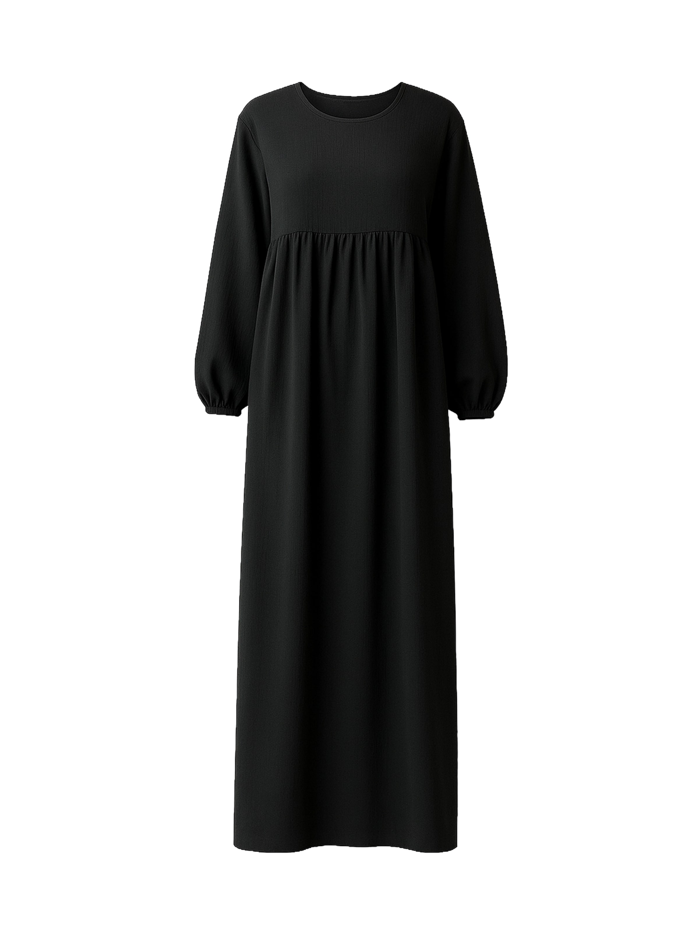 Robe Elara en noir : devant