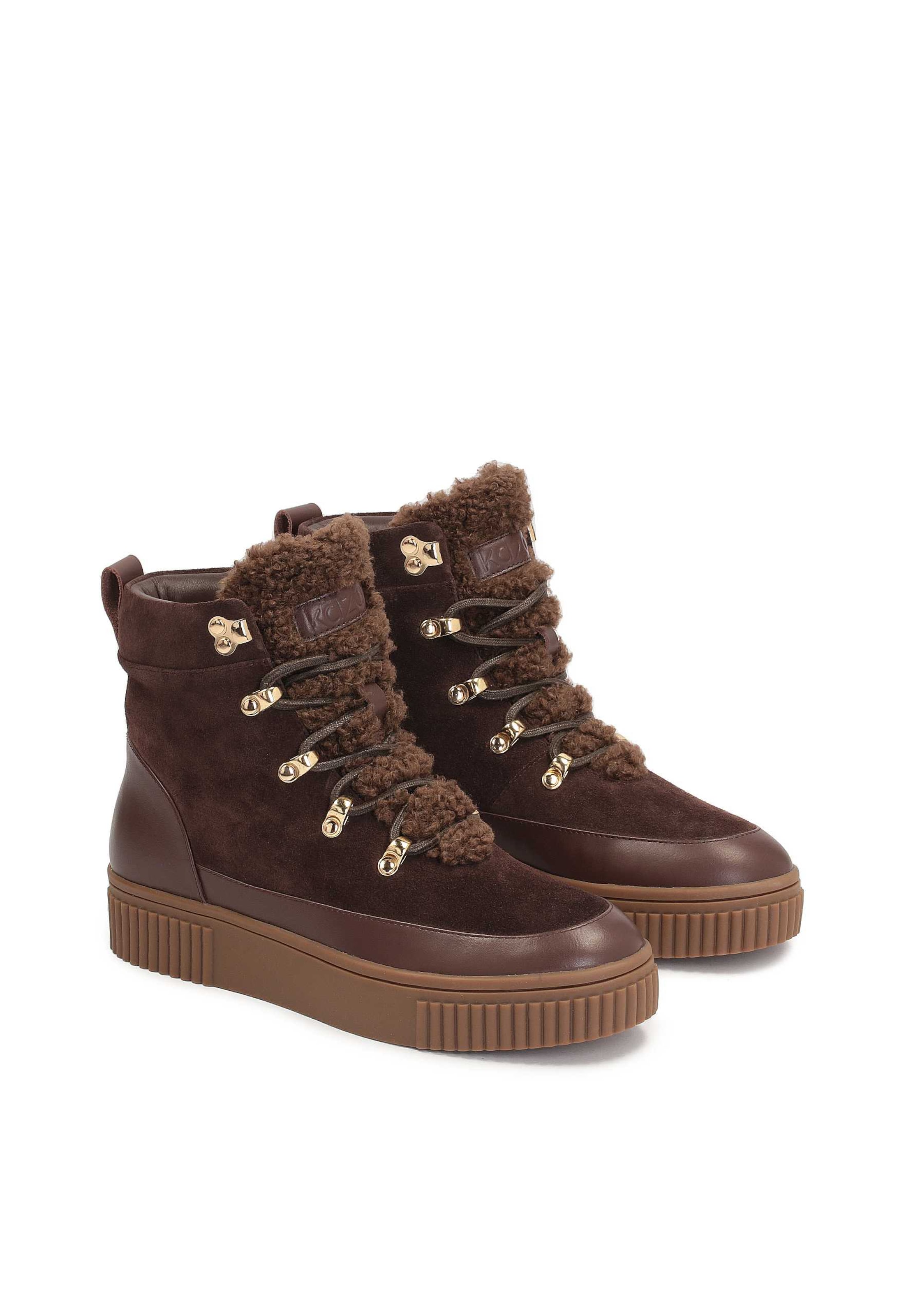 Stivaletto stringato di Kazar in marrone