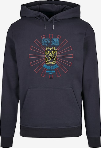 Merchcode Sweatshirt 'Torc - Bright Lights' in Blue: front