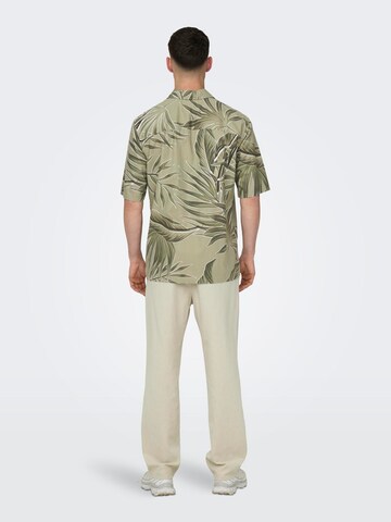 žalia Only & Sons Patogus modelis Marškiniai 'Baxtor'