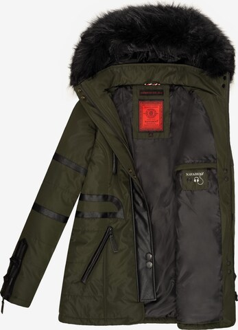 NAVAHOO Winter Jacket 'Moon' in Green