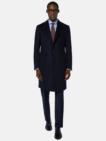 Boggi Milano Between-Seasons Coat in Blue