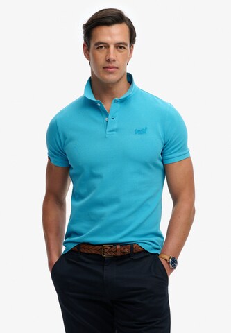 Superdry & Co Shirt 'Vintage Destroy' in Blauw: voorkant