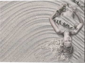 Liv Corday Image 'In the Sand' in White: front