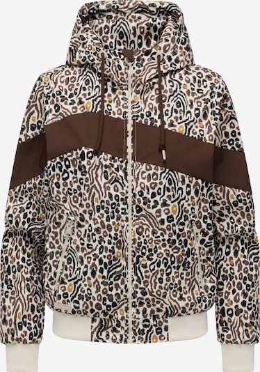 Ragwear Toiminnallinen takki 'Oggie' koossa XS värissä ruskea / musta / villanvalkoinen, Tuotenäkymä