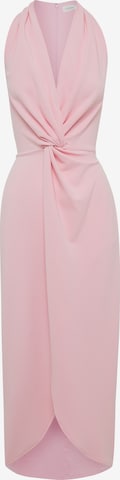 Robe 'KARMEN' Tussah en rose : devant