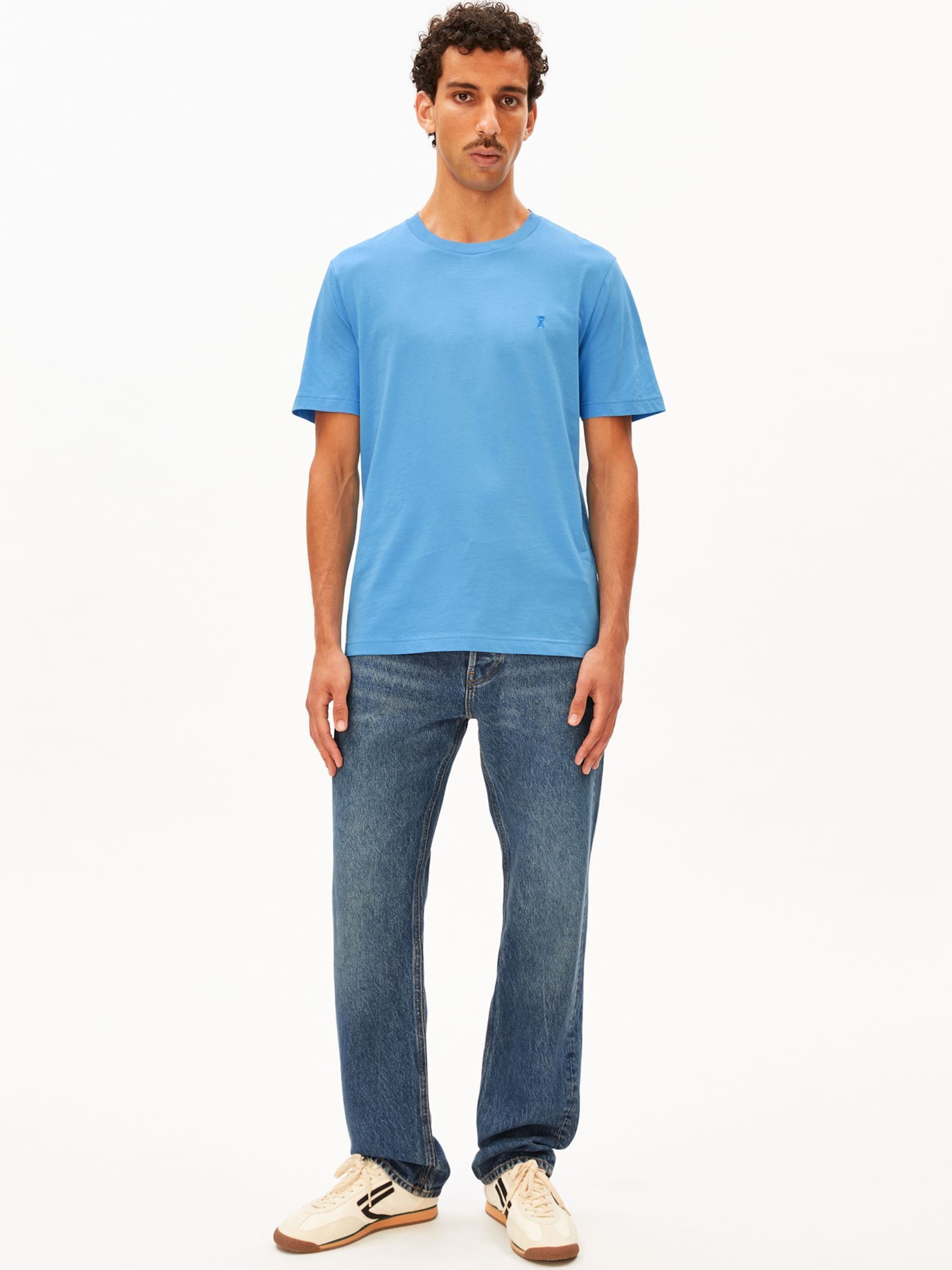 ARMEDANGELS T-Shirt JAAMES in Blau: Vorderseite