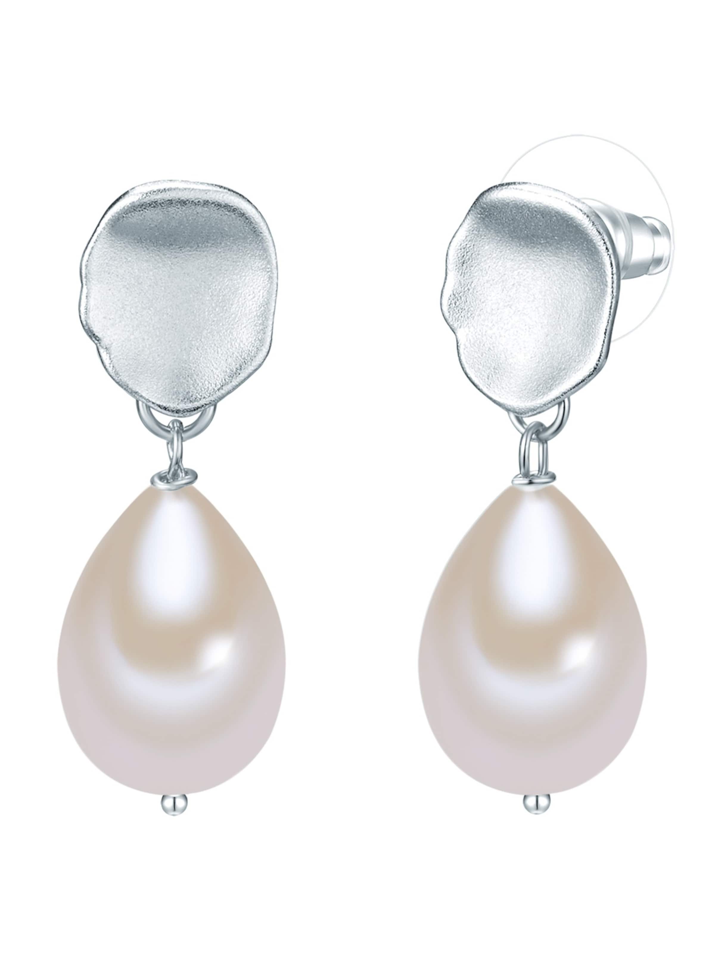 Lulu & Jane Oorbellen in Zilver: voorkant