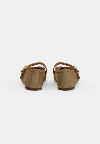 STEVE MADDEN Ballerina met riempjes 'Lydia' in Bruin