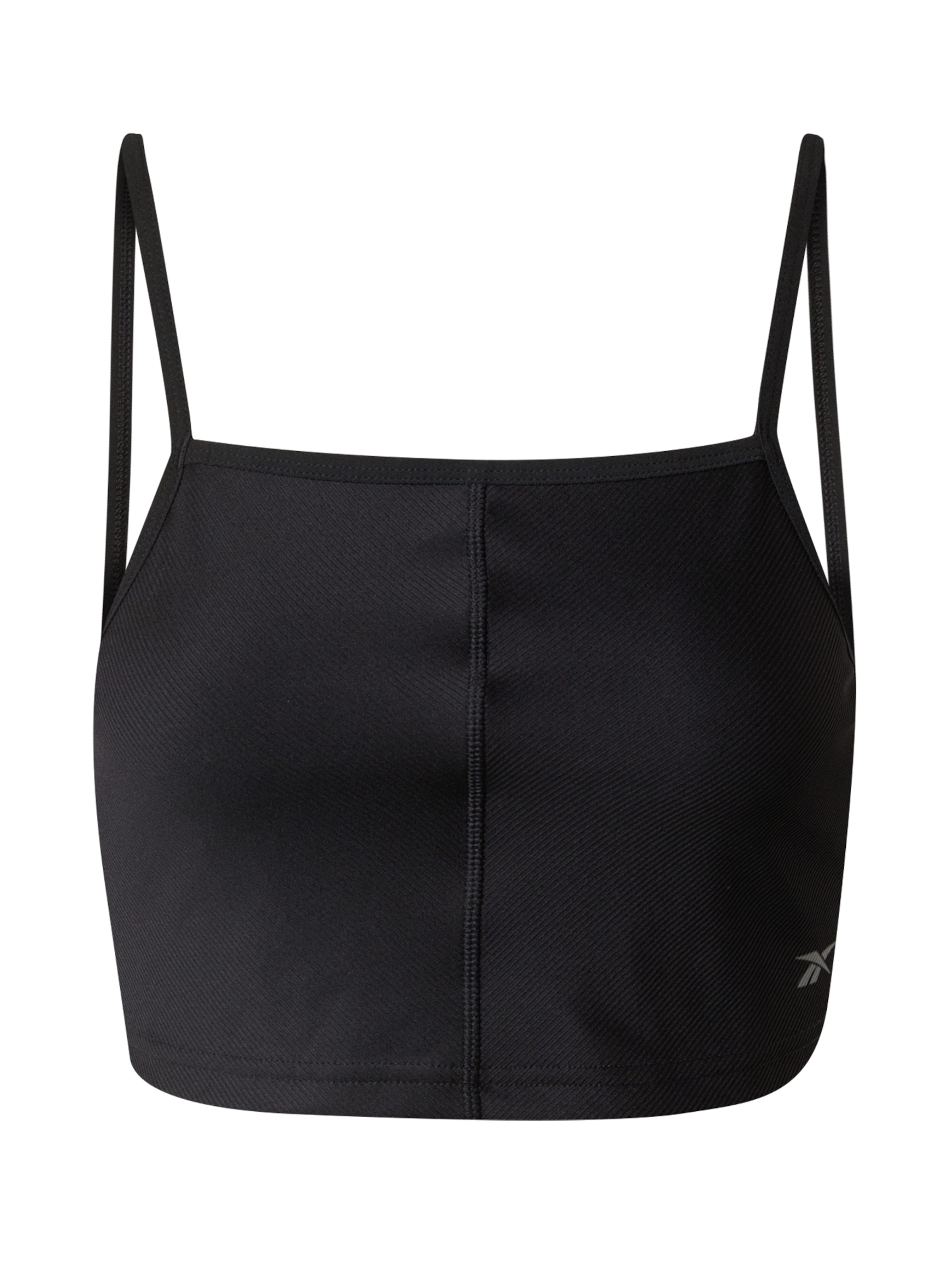 Reebok Sports top in Black: front