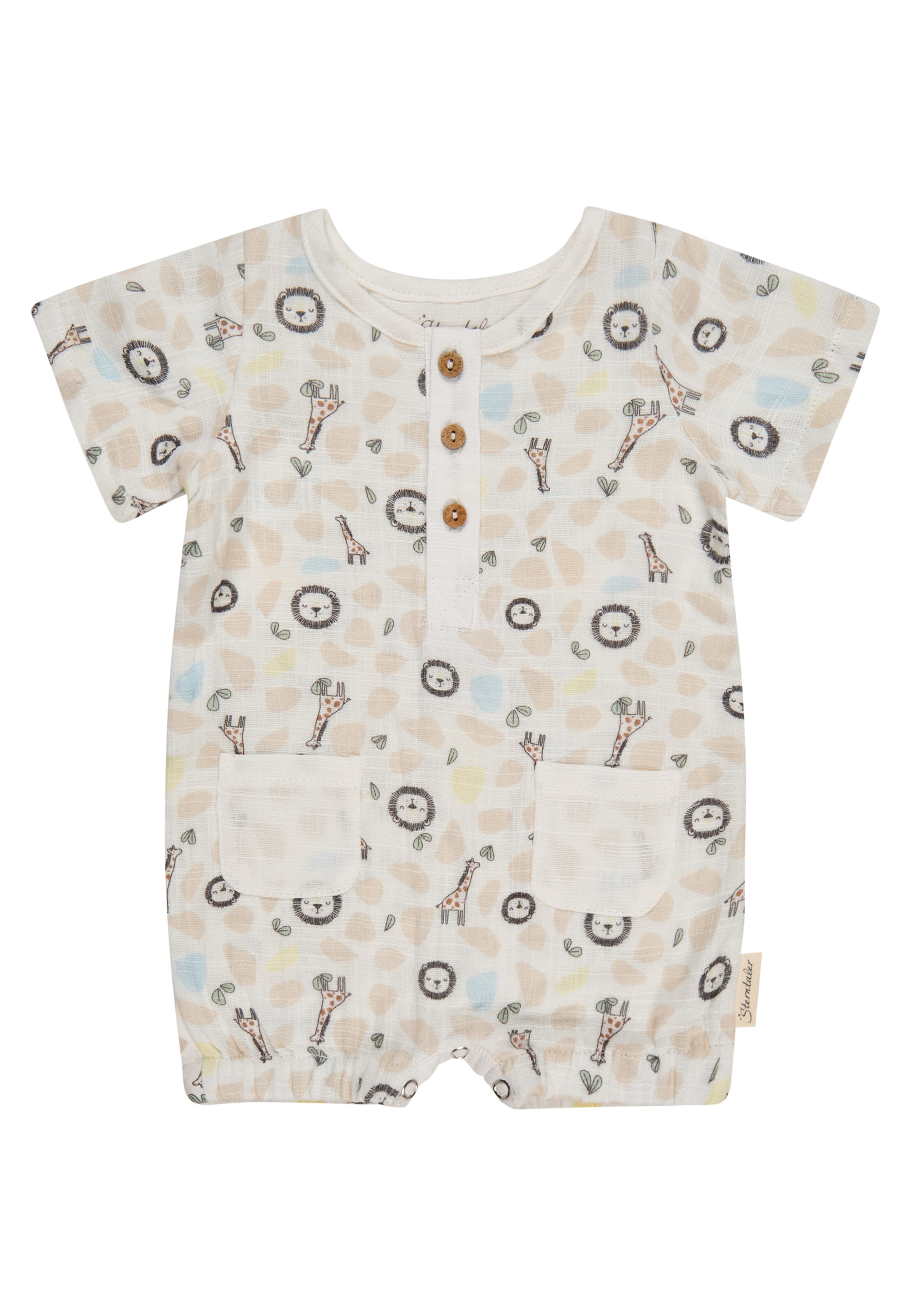 STERNTALER Dungarees in White: front