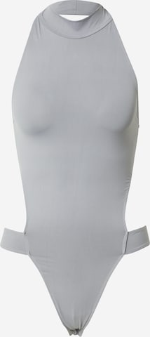 RÆRE by Lorena Rae Shirt Bodysuit 'Cara' in Grey: front