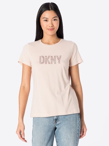 DKNY Shirt in Oranje: voorkant