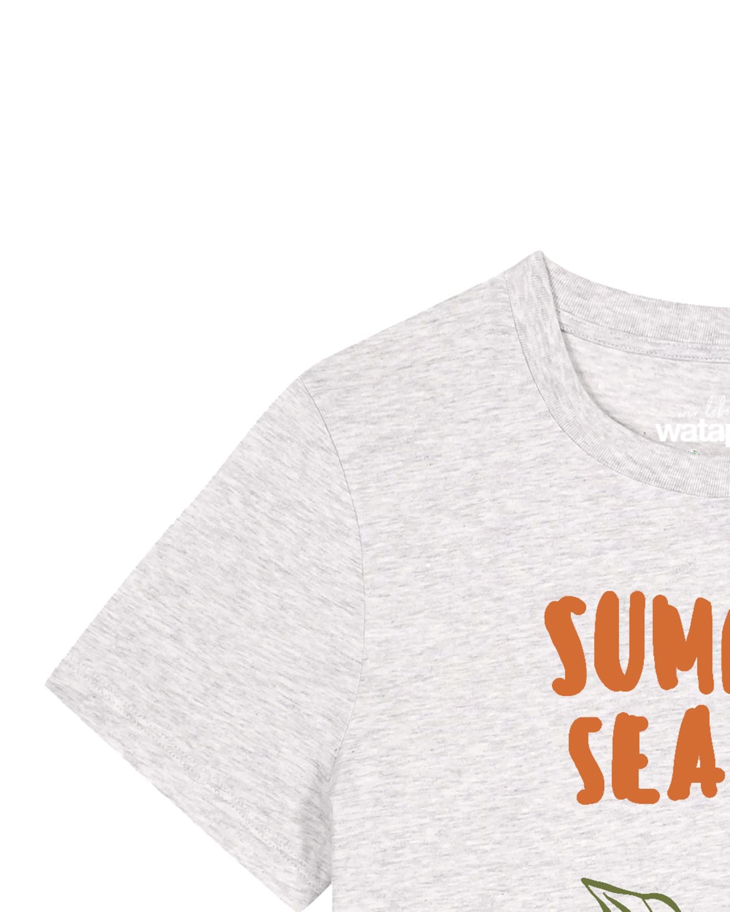 T-shirt 'Summer Season' Watapparel en gris