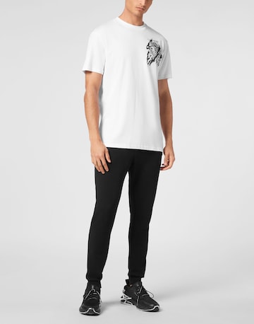 T-Shirt 'Tiger' Plein Sport en blanc
