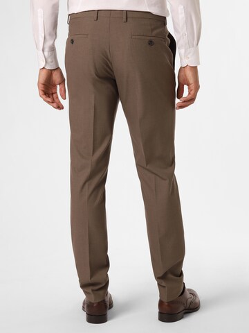 Coupe slim Pantalon à plis 'California' Finshley & Harding en gris