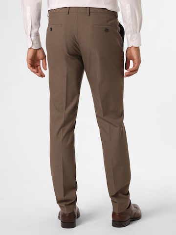 Coupe slim Pantalon à plis 'California' Finshley & Harding en gris