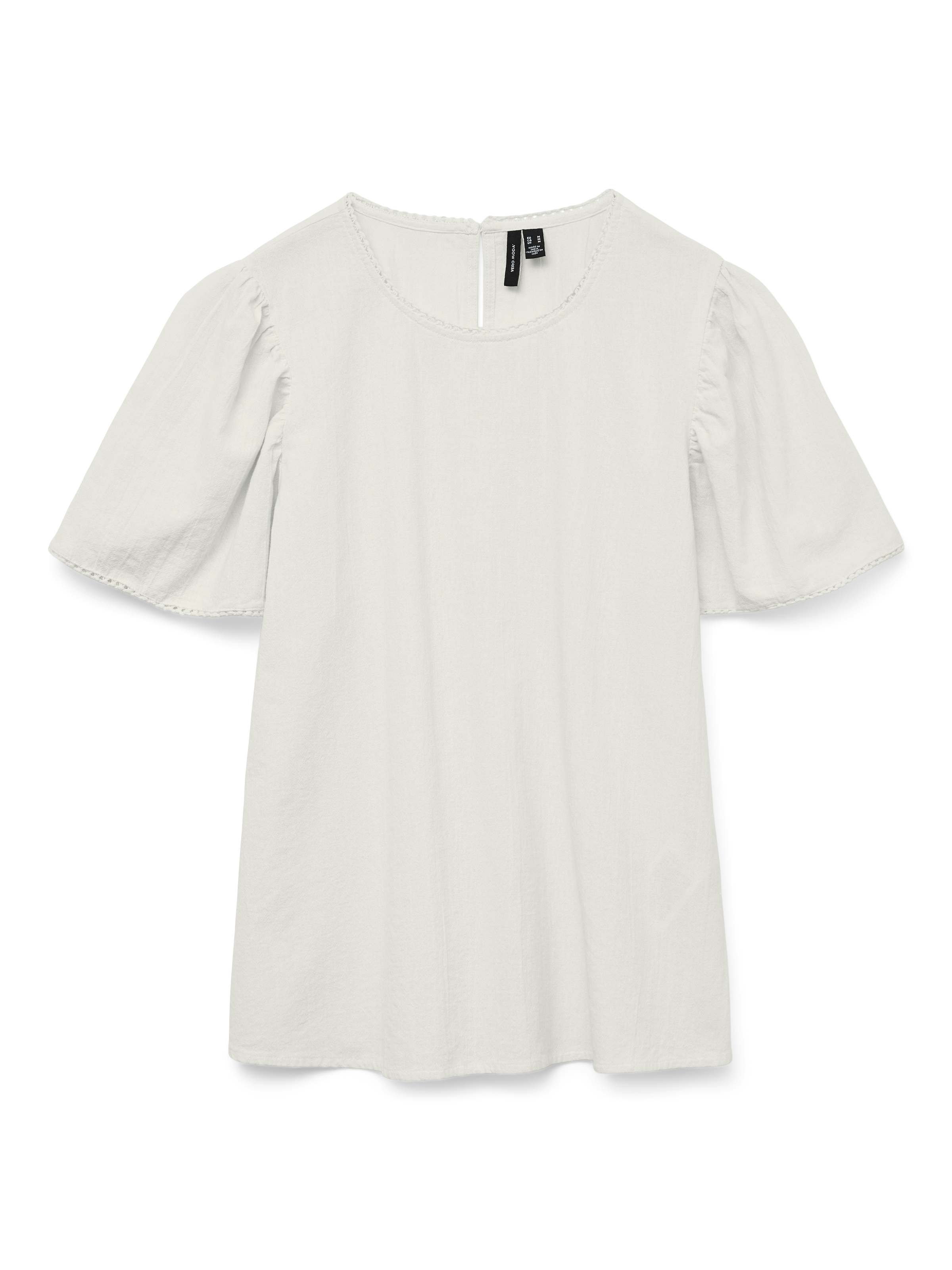 balts VERO MODA Blūze &#x27;VMPretty&#x27;: no priekšpuses