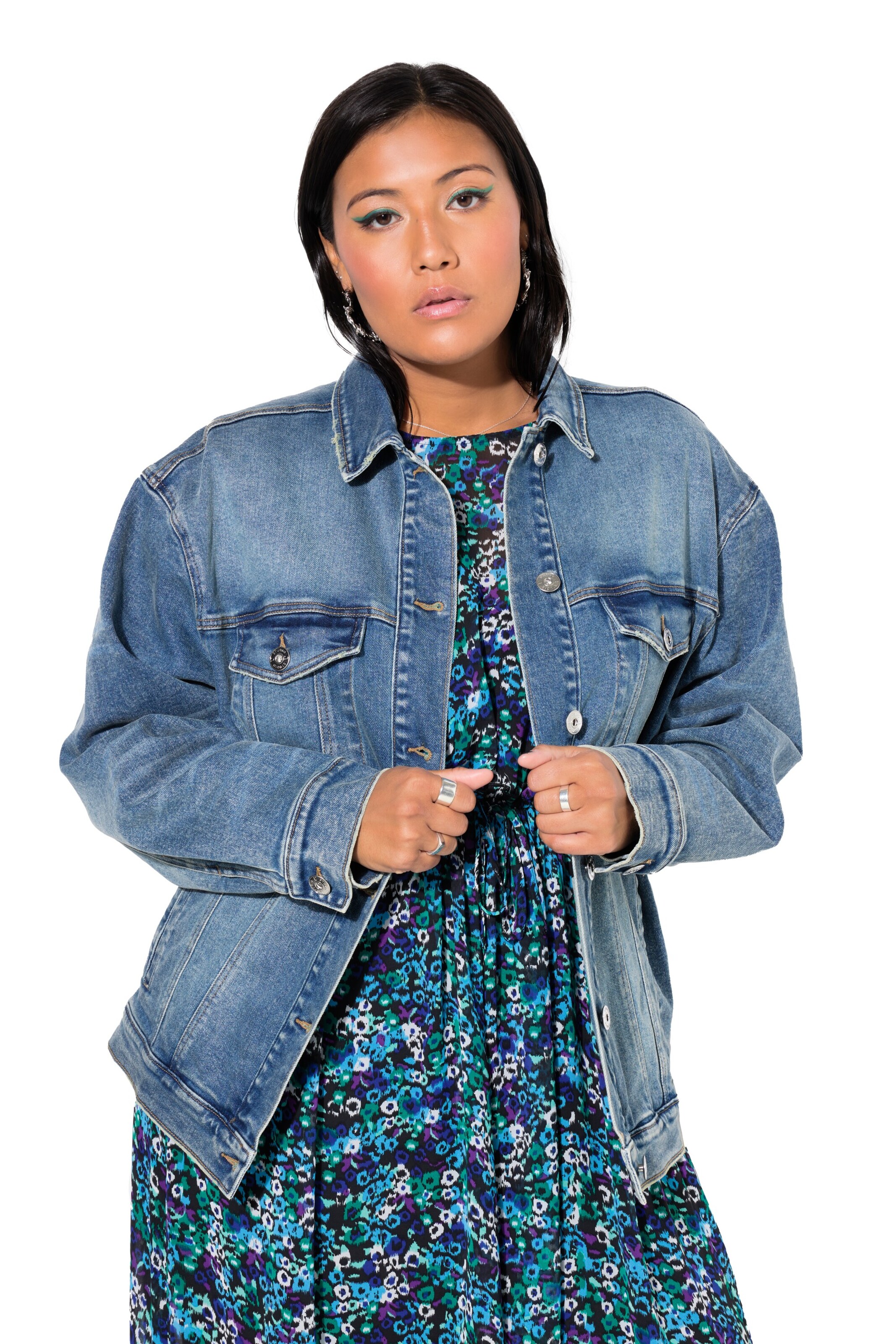 Studio Untold Tussenjas in Blauw: voorkant